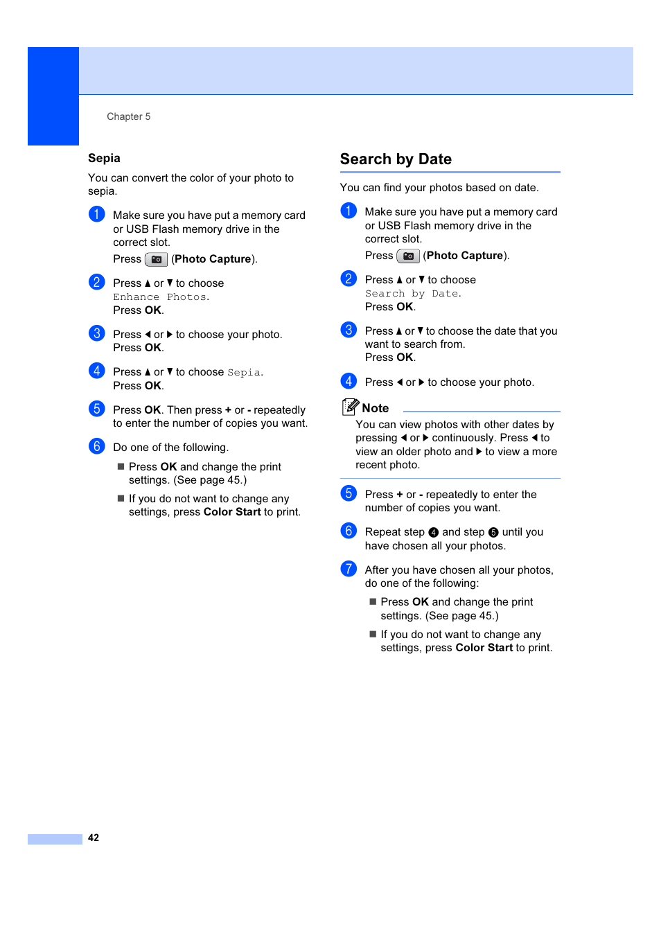 Search by date | Brother DCP-385C User Manual | Page 48 / 122