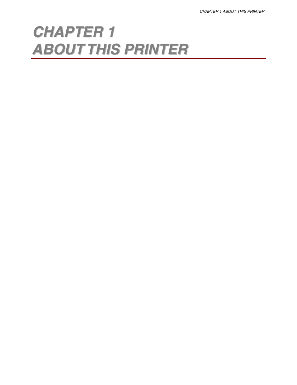 Chapter 1 about this printer | Brother HL-1650/1670N User Manual | Page 10 / 235