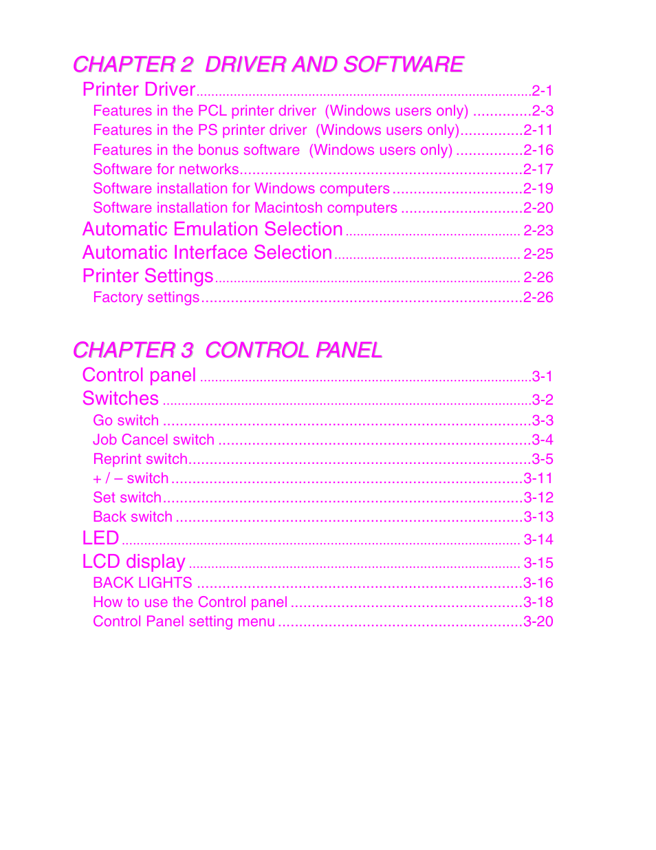 Brother HL-1650/1670N User Manual | Page 6 / 235