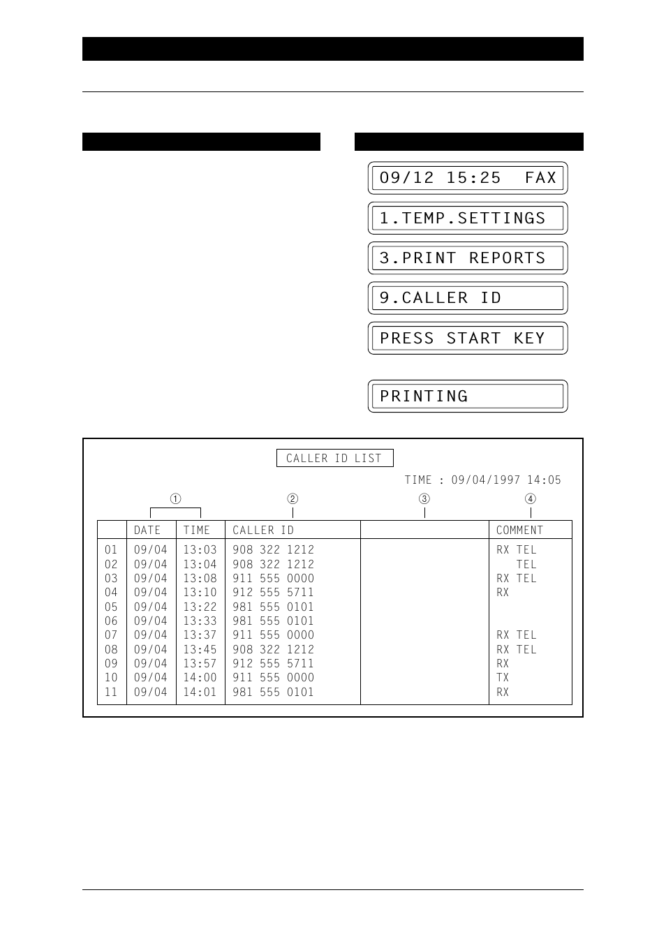 Printing the caller id list | Brother Fax-1020Plus User Manual | Page 107 / 204