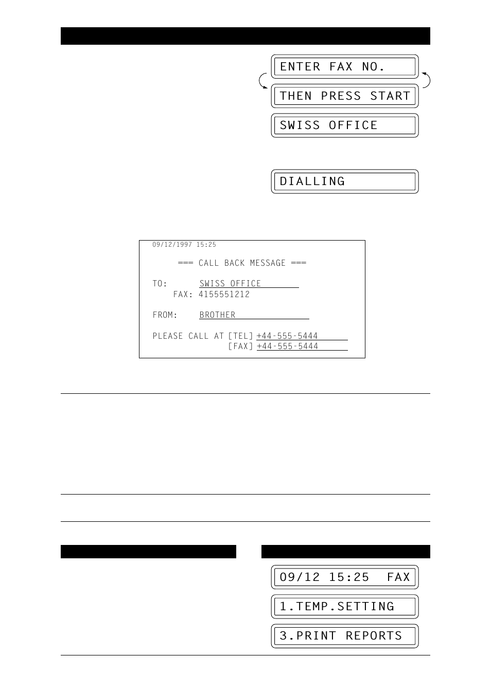 Printing the call back message | Brother Fax-1020Plus User Manual | Page 83 / 204