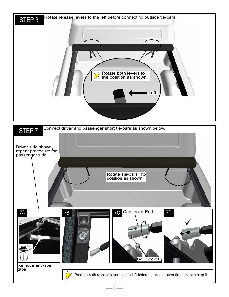 Step 6, Step 7 | TruXedo Deuce User Manual | Page 6 / 10