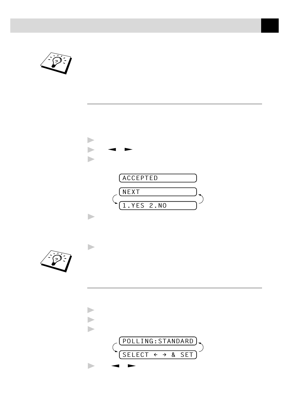 Multiple resolution transmission, Setup for polling transmit | Brother FAX-940 E-mail User Manual | Page 77 / 150
