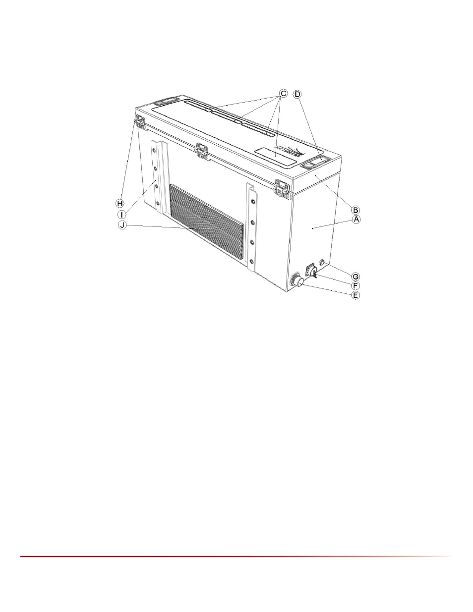 2 exterior – rear view, Exterior – rear view, Igure | Ch0007 | Ultralife CH0007 User Manual | Page 9 / 25
