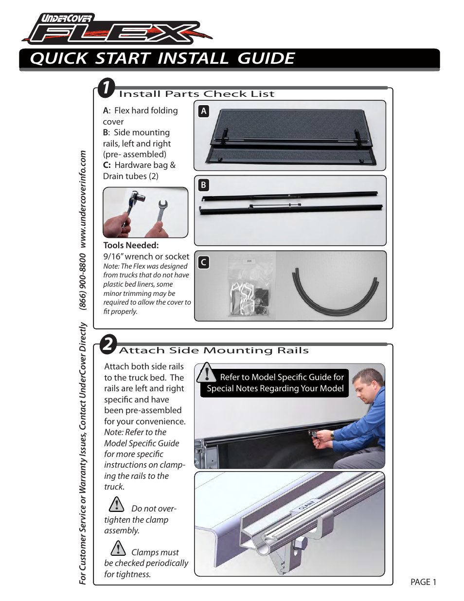 Undercover Flex User Manual | 4 pages