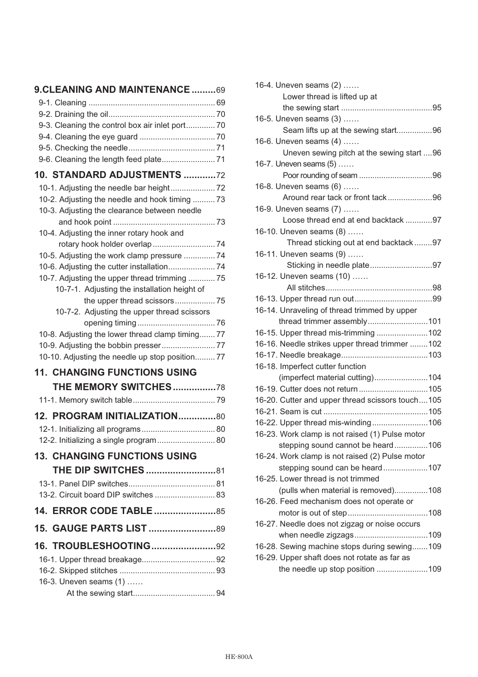 Brother HE-800A User Manual | Page 8 / 118