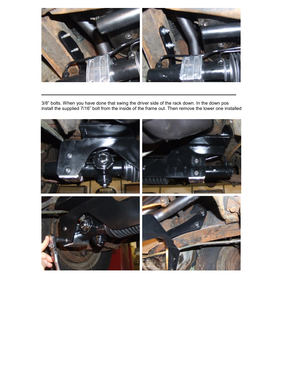Unisteer 8011570  Ford Fairlane Rack 1963-1965 User Manual | Page 6 / 9
