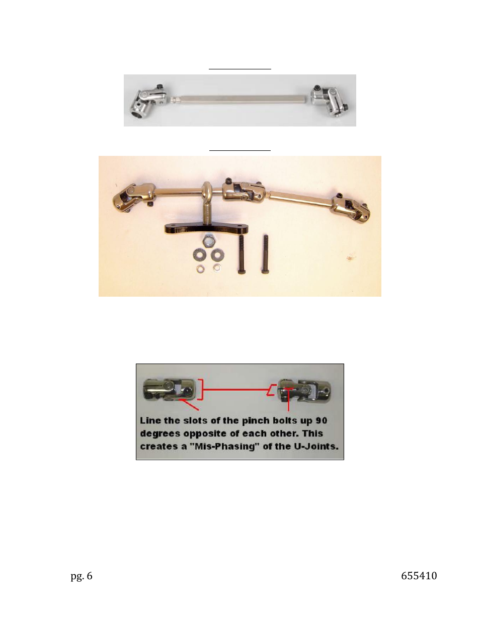 Unisteer 8010540-02 Camaro 1967-69/Nova 1968-74 Power Rack & Pinion User Manual | Page 6 / 7