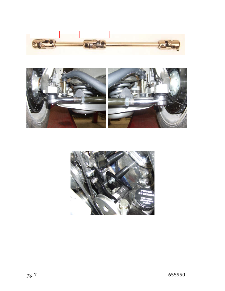 Unisteer 8011110-01 Firebirf/Trans Am Power Rack & Pinion 1970-81 User Manual | Page 7 / 8