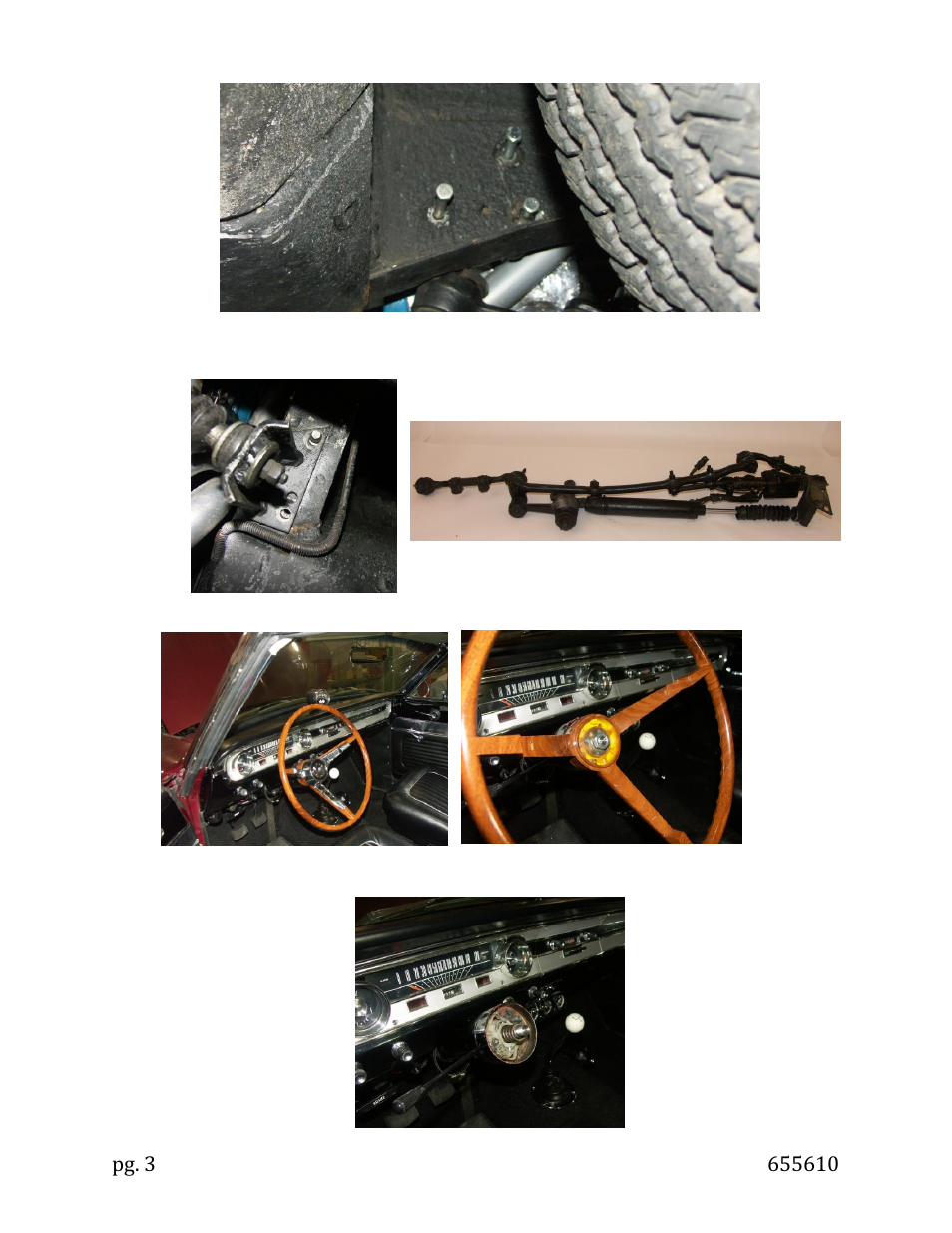 Unisteer 8010720-02 Ford Faicon/Comet Power Rack & Pinion 1960-65 User Manual | Page 3 / 10
