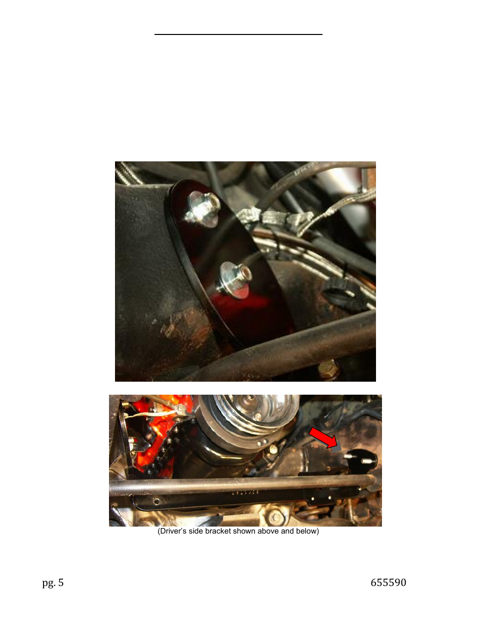Installation of rack and pinion | Unisteer 8001020-02 S10 Rack & Pinion 1996-2004 User Manual | Page 5 / 11