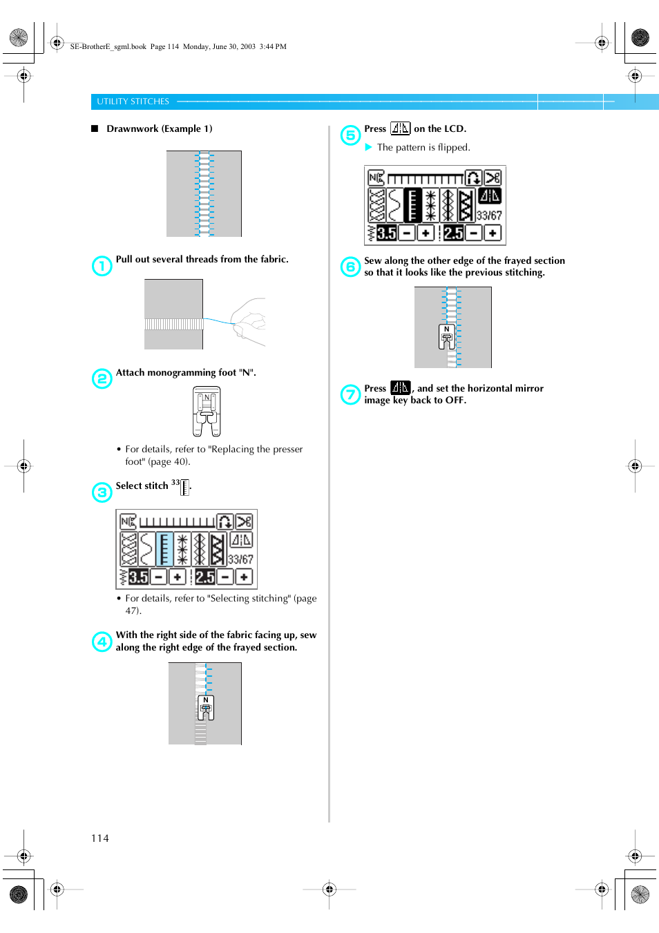 Brother HE 120 User Manual | Page 120 / 183