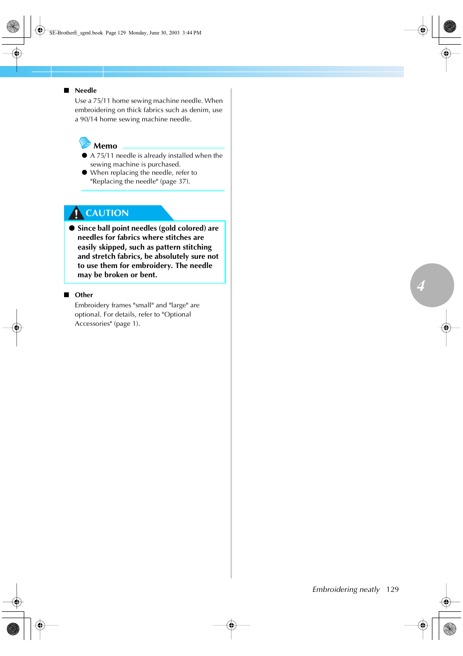 Brother HE 120 User Manual | Page 135 / 183