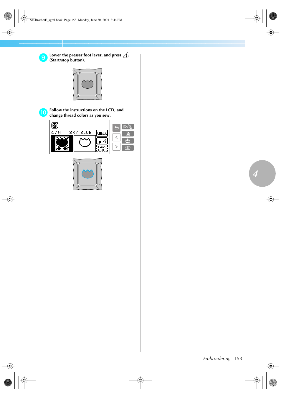 Brother HE 120 User Manual | Page 159 / 183