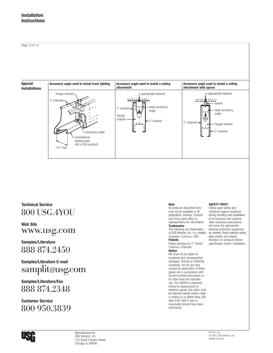 Samplit | USG C2 Paired Compasso Channels User Manual | Page 12 / 12