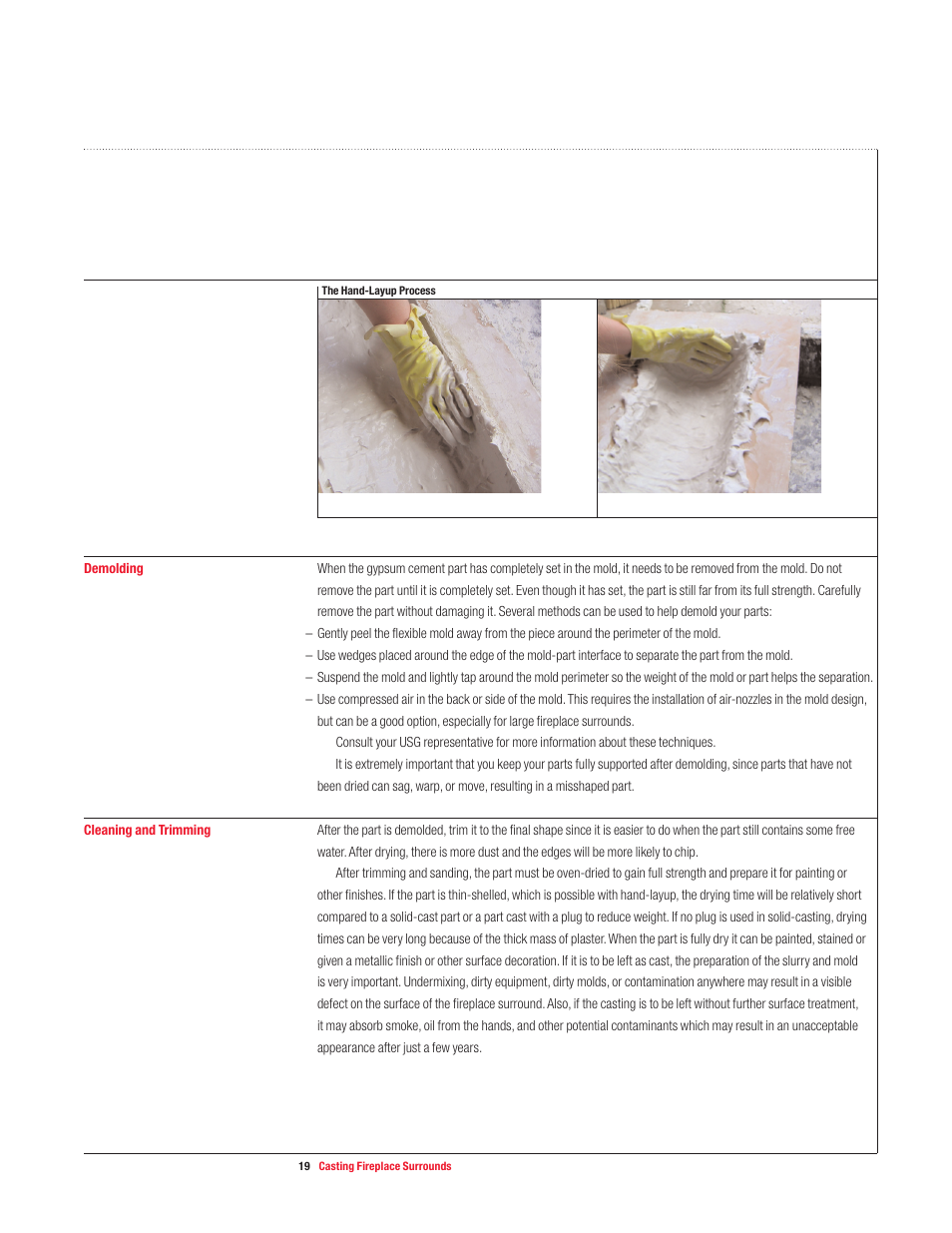 USG Casting Fireplace Surrounds User Manual | Page 19 / 32