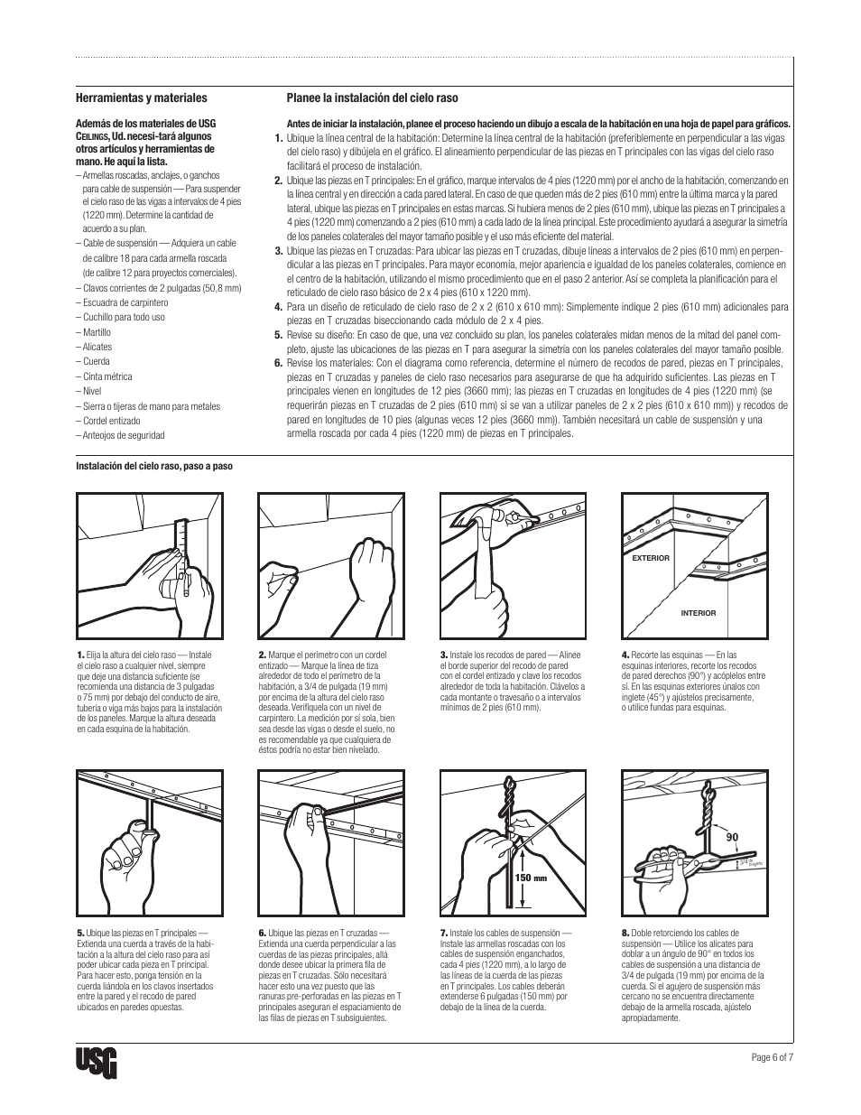 USG Ceiling Retail User Manual | Page 6 / 8