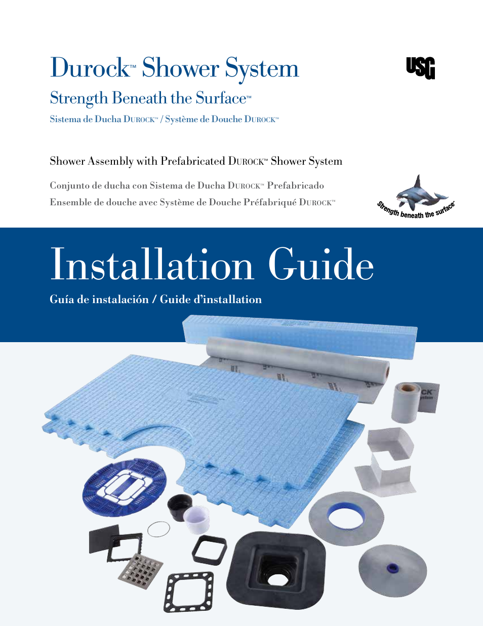 USG Durock Shower System User Manual | 16 pages