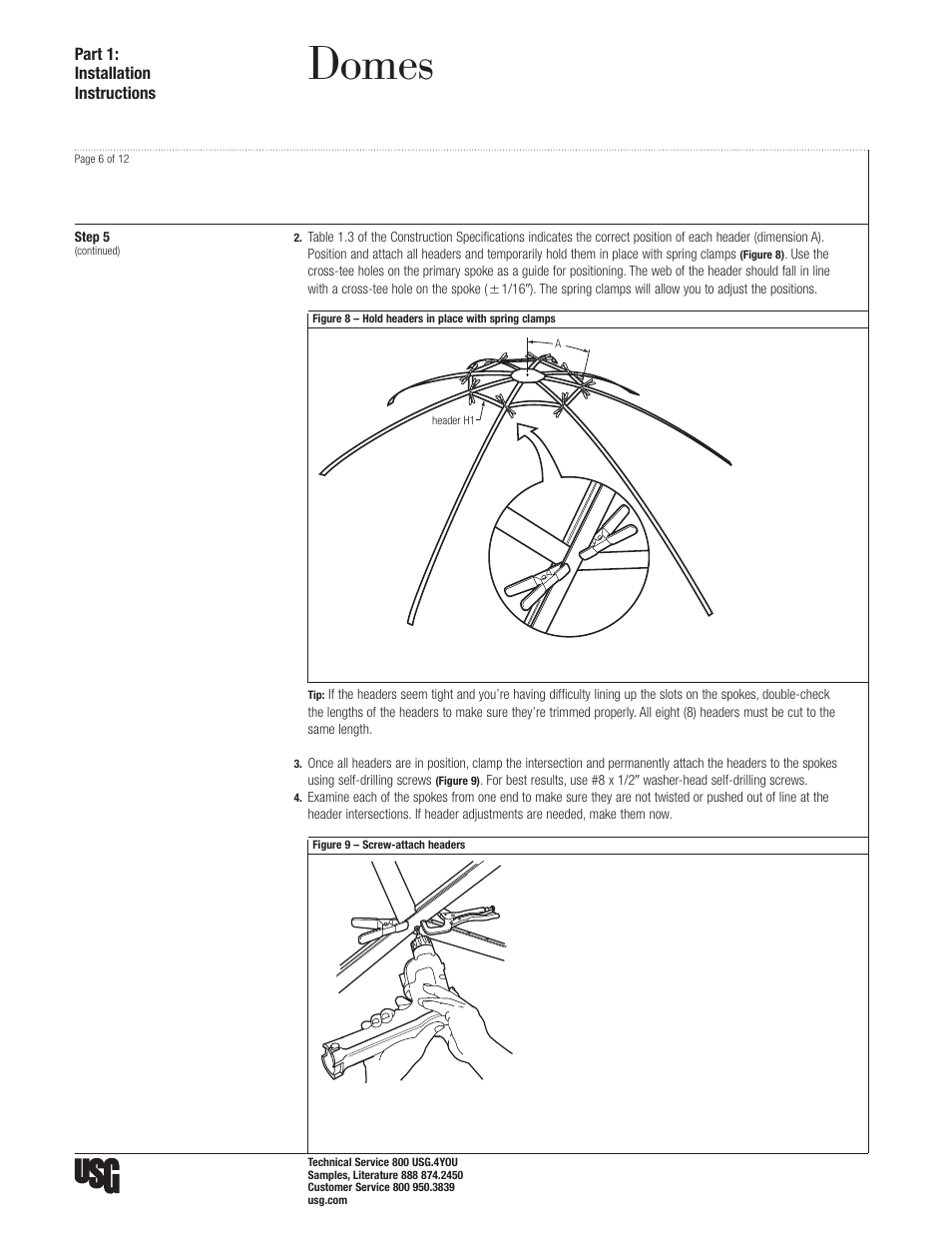 Domes | USG Domed Ceilings and Barrel Vaults User Manual | Page 6 / 12