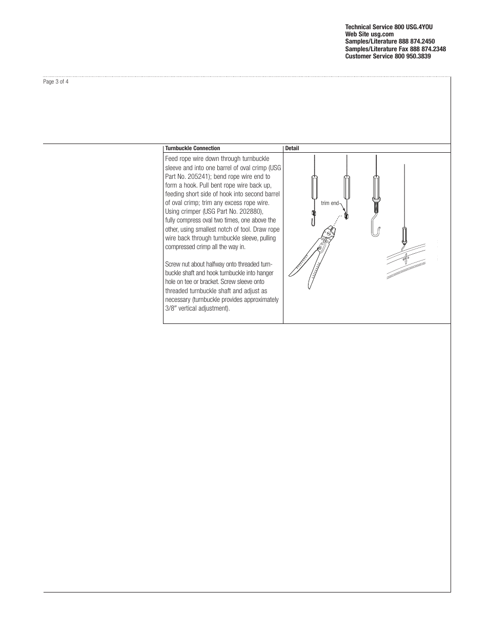 USG Exposed Hanger Solutions User Manual | Page 3 / 4