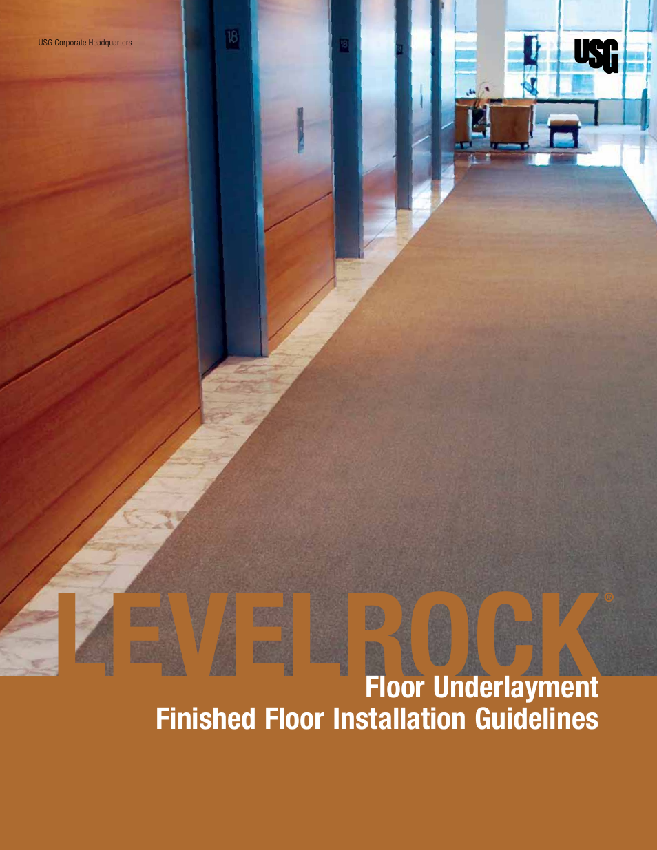 USG Levelrock Floor Underlayment Finished Floor User Manual | 16 pages