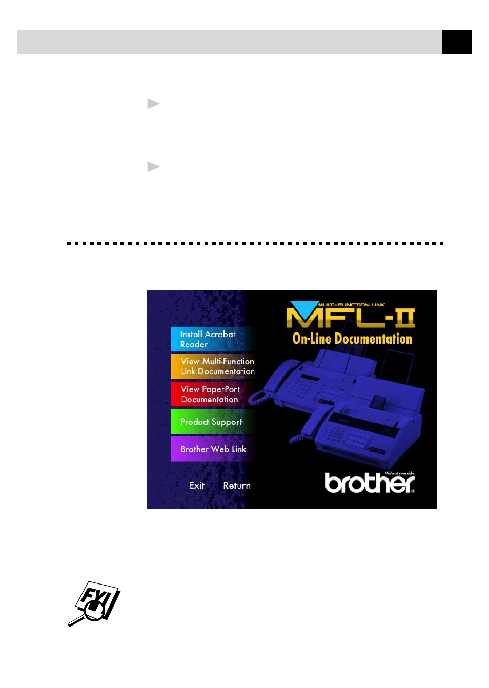 Viewing on-line documentation | Brother FAX 770 User Manual | Page 139 / 165