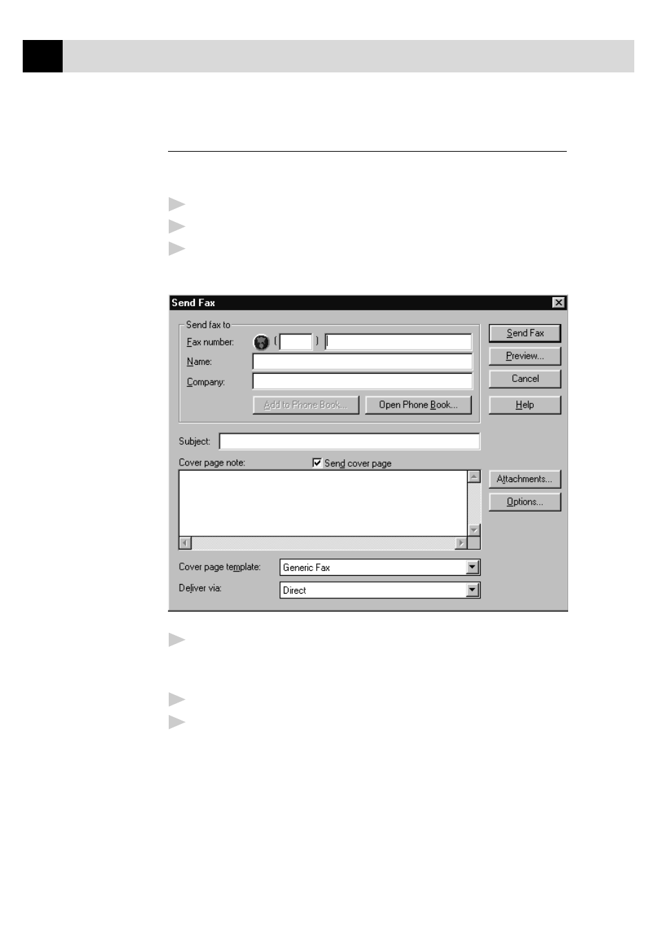 Sending a fax from a windows, Application | Brother FAX 770 User Manual | Page 146 / 165