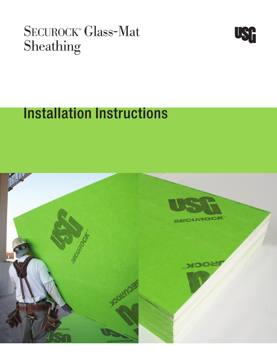 USG Securock Glass-Mat Sheathing User Manual | 4 pages