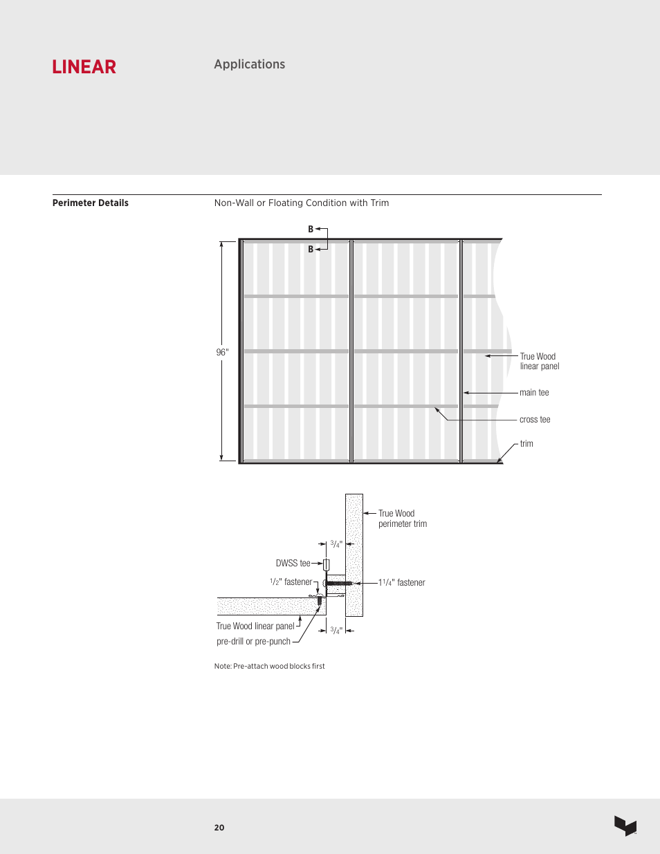 Linear, Applications | USG Ceiling True Wood User Manual | Page 21 / 31