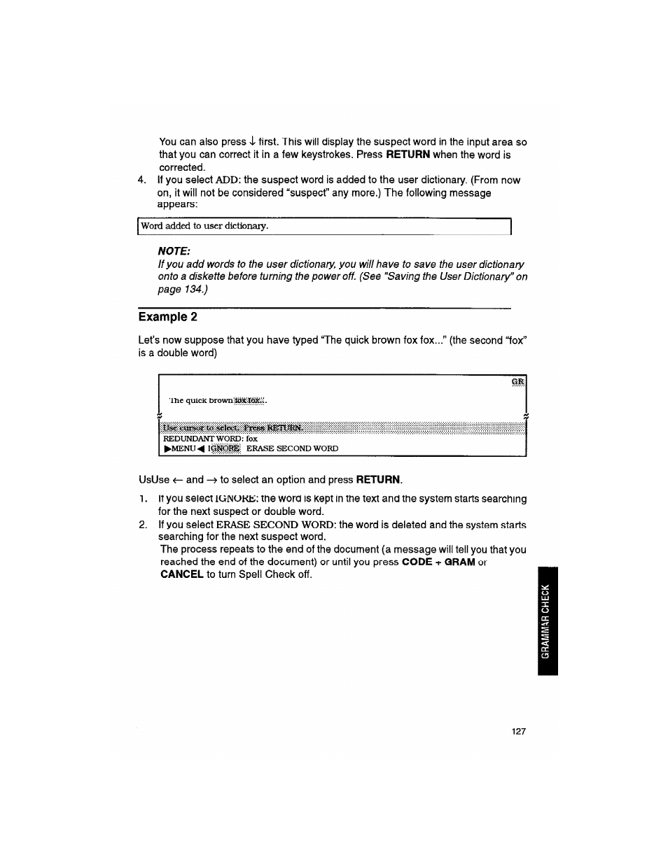 Note, Example 2 | Brother WP330MDS User Manual | Page 137 / 322