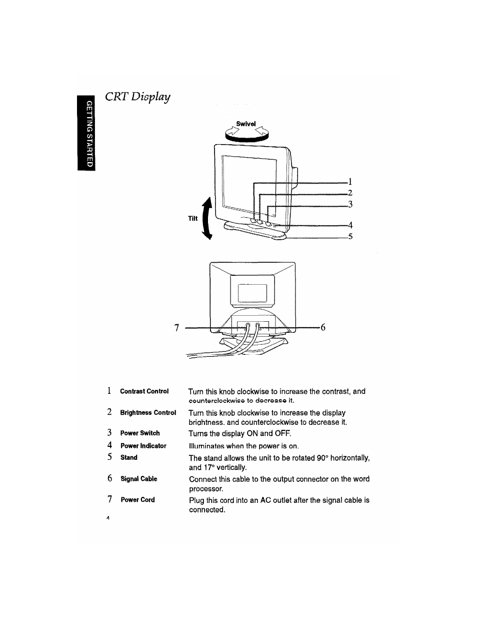 Crt display | Brother WP330MDS User Manual | Page 14 / 322