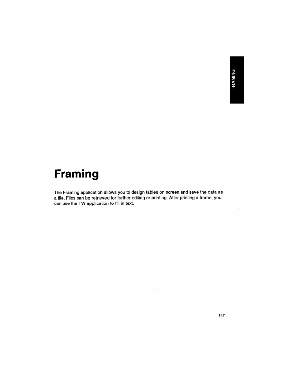 Framing | Brother WP330MDS User Manual | Page 157 / 322