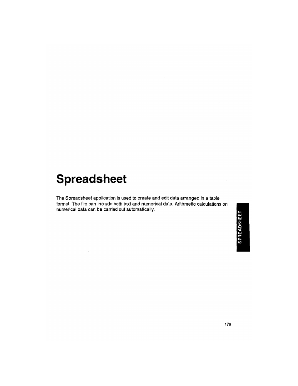 Spreadsheet | Brother WP330MDS User Manual | Page 189 / 322