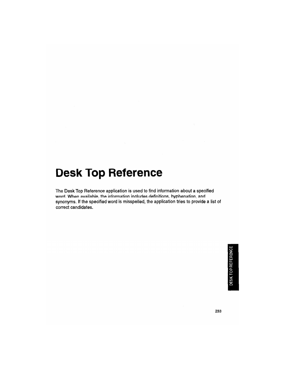 Desk top reference | Brother WP330MDS User Manual | Page 243 / 322