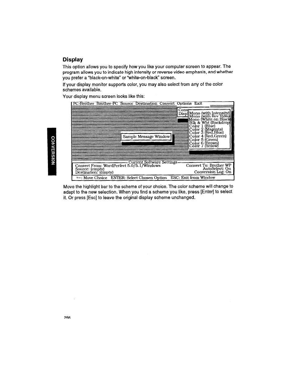 Display | Brother WP330MDS User Manual | Page 266 / 322