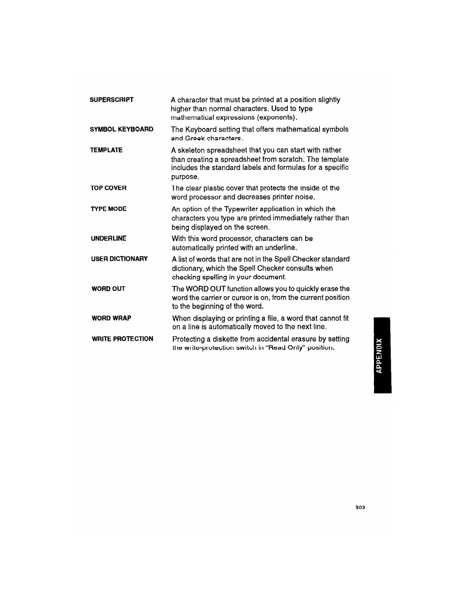 Brother WP330MDS User Manual | Page 313 / 322