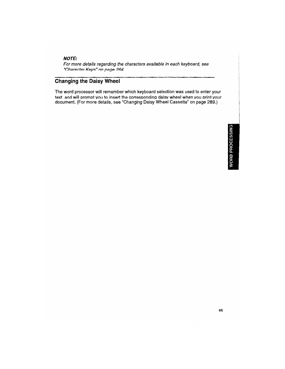 Changing the daisy wheel | Brother WP330MDS User Manual | Page 75 / 322