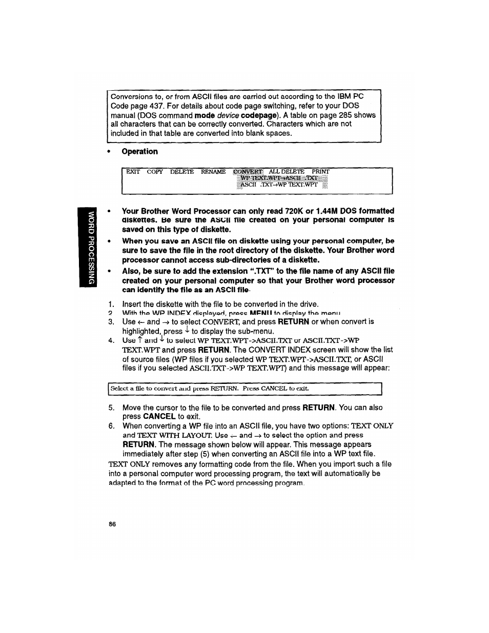 Brother WP330MDS User Manual | Page 96 / 322