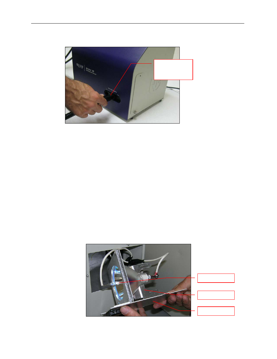 Lamp assembly installation | UVP BioLite Xe User Manual | Page 9 / 15