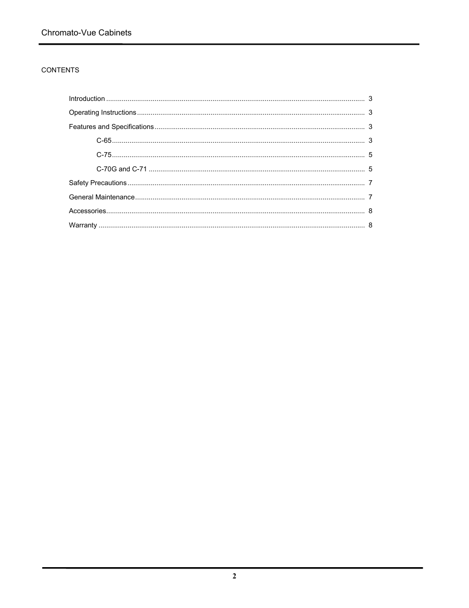 UVP C-75 User Manual | Page 2 / 8