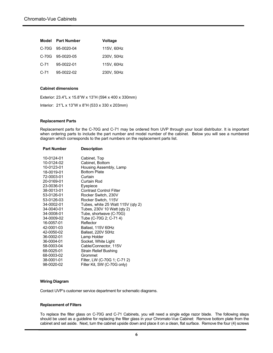 UVP C-75 User Manual | Page 6 / 8