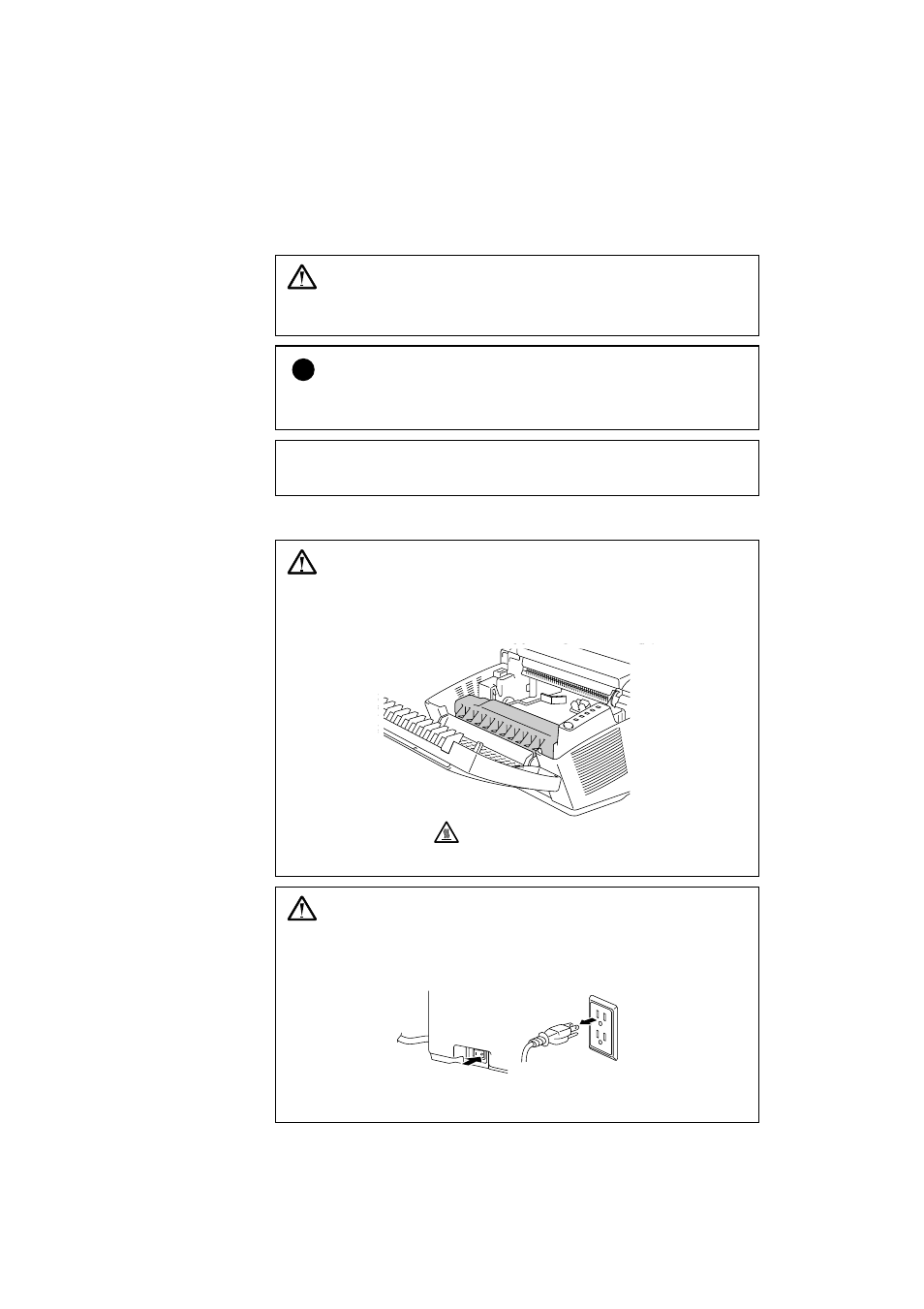 Definitions of warnings, cautions, and notes, To use the printer safely, Warning | Brother HL-1070 User Manual | Page 5 / 93