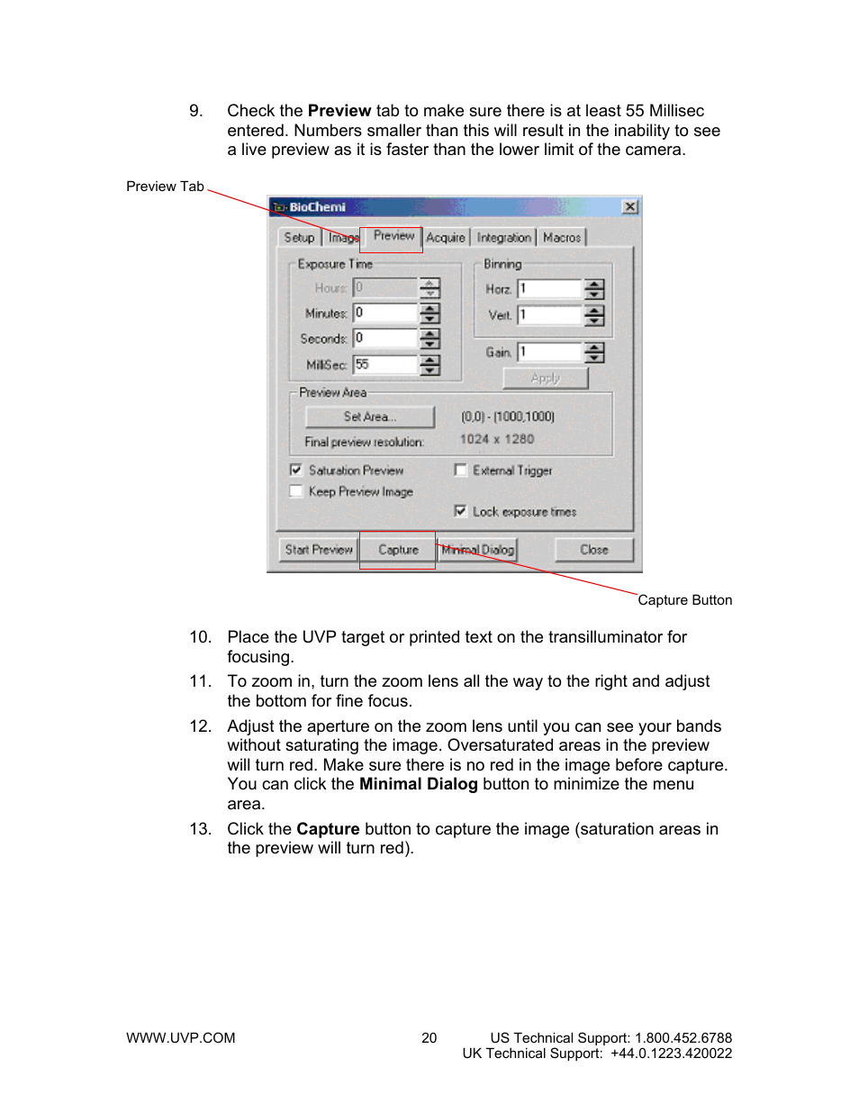 UVP BioChemi System with EpiChemi II Darkroom User Manual | Page 20 / 38