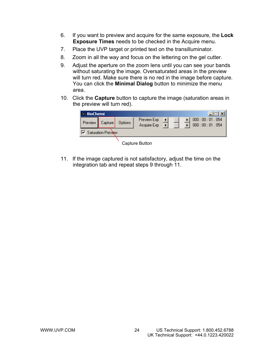 UVP BioChemi System with EpiChemi II Darkroom User Manual | Page 24 / 38