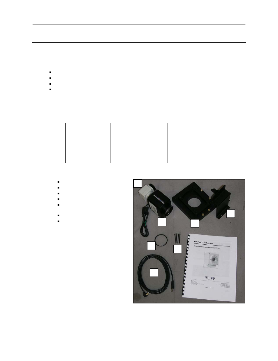 Camera installation, Gelcam 310 camera | UVP BioSpectrum Imaging System User Manual | Page 13 / 22