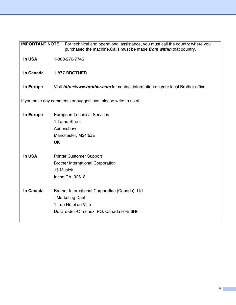 Brother HL-5270DN User Manual | Page 3 / 68