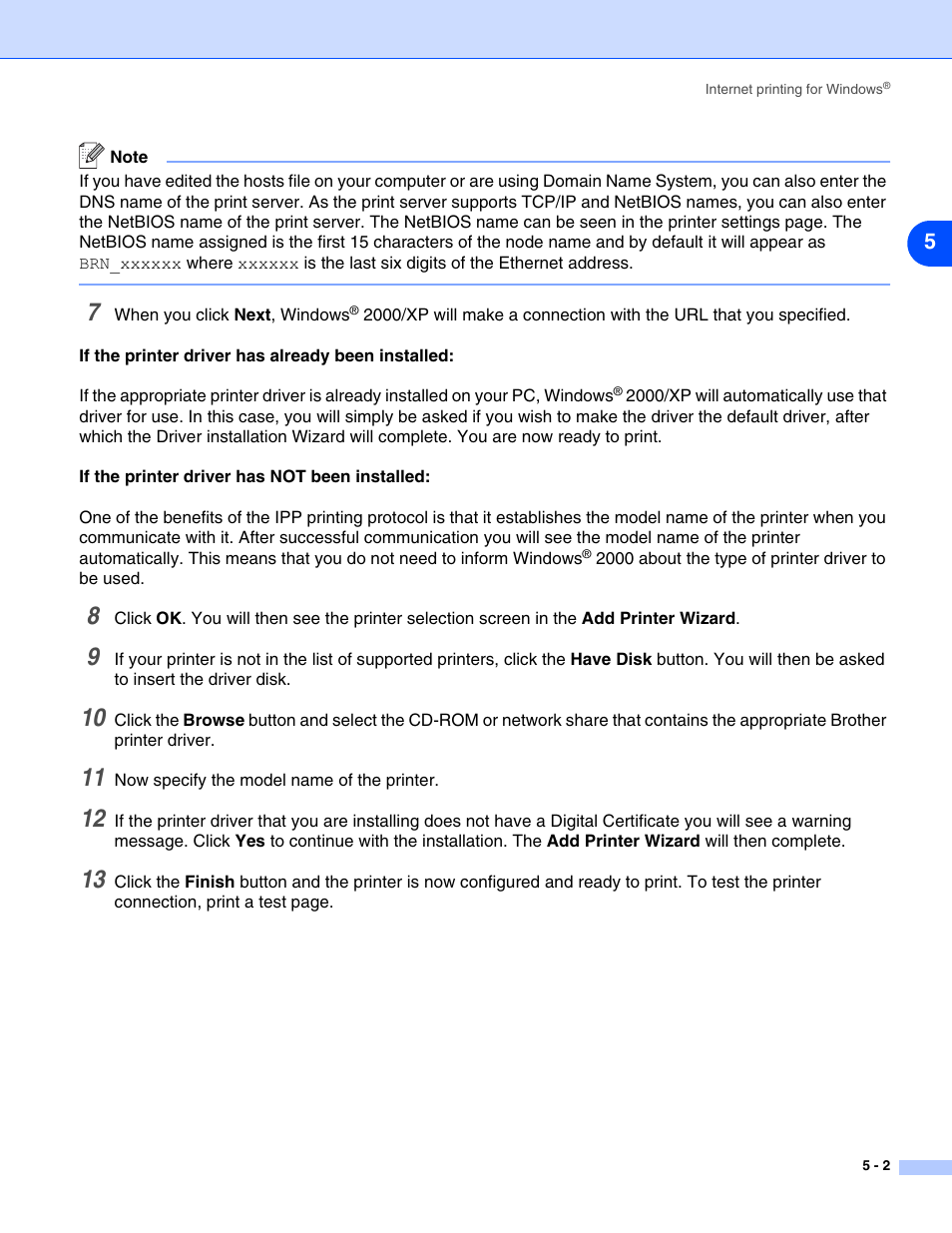 Brother HL-5270DN User Manual | Page 35 / 68