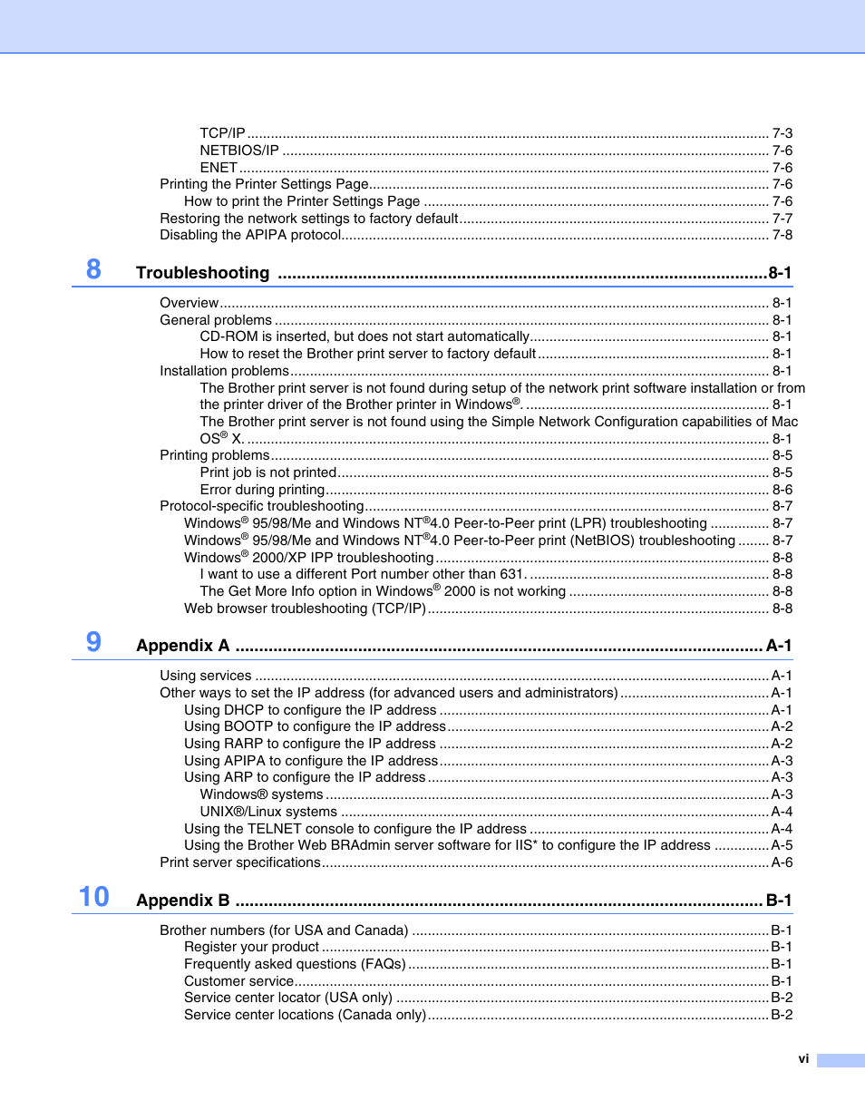 Brother HL-5270DN User Manual | Page 7 / 68