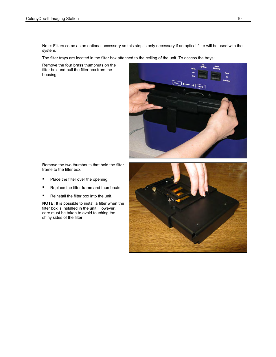 UVP ColonyDoc-It Imaging Station User Manual | Page 10 / 48