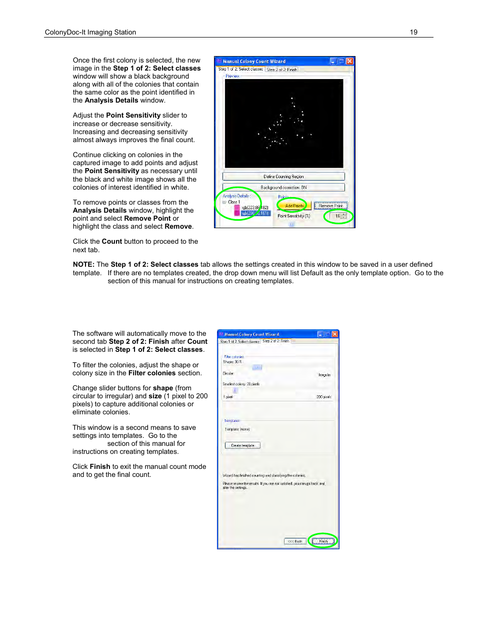 Step 2: finish | UVP ColonyDoc-It Imaging Station User Manual | Page 19 / 48